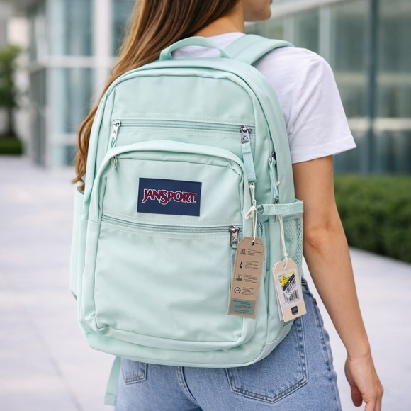 Jansport Light Green Backpack - Picture 2 of 2